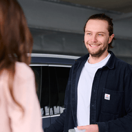 two people talking 