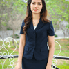 A lady with uniform dress