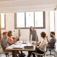 people in a meeting