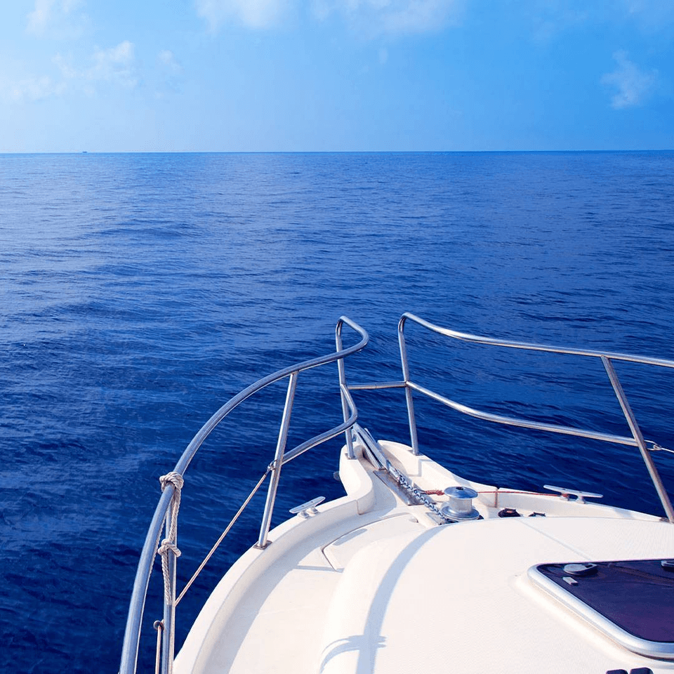 ship nose in sea