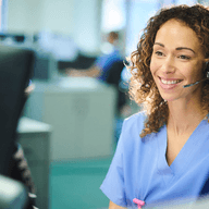 nurse talking
