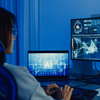 girl using a computer