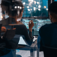 programmers coding together
