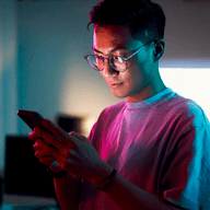 person using a phone