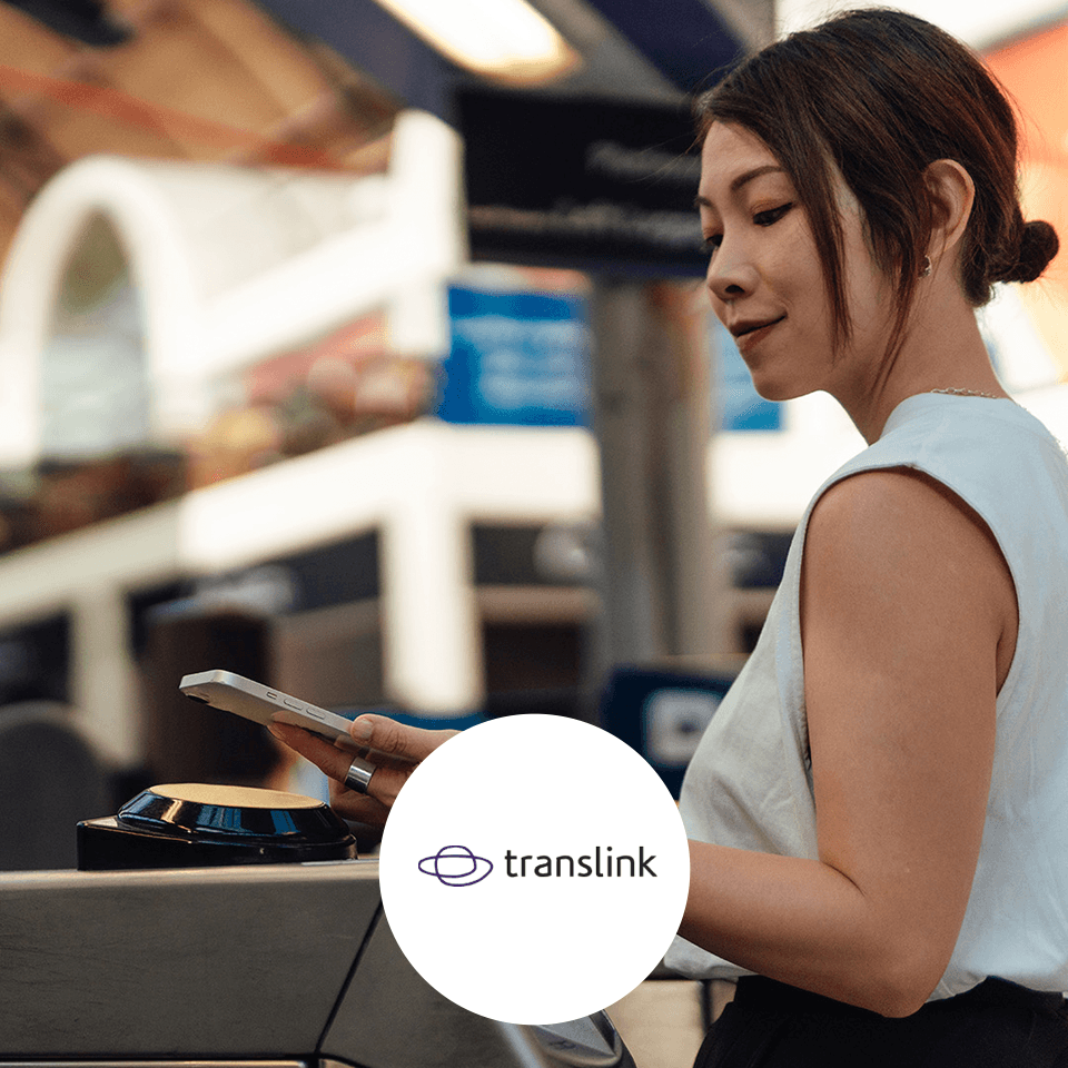 Woman using a smartphone
