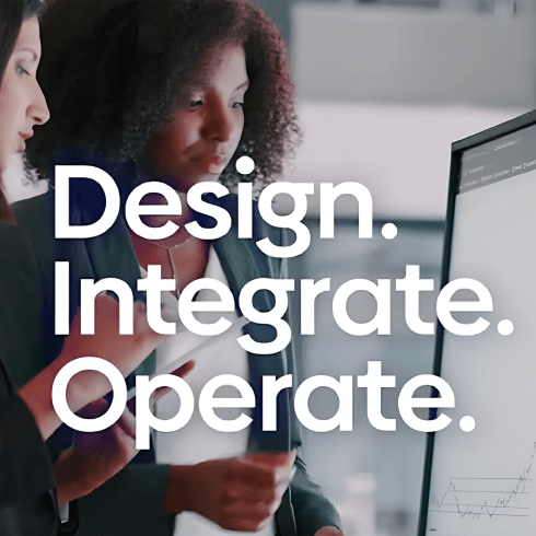two women analyzing data
