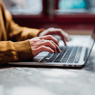 a person using a computer