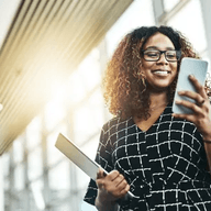 person using a phone